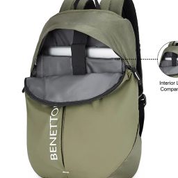 united colors of benetton Men Typographic Print Backpack with Adjustable Straps image 2