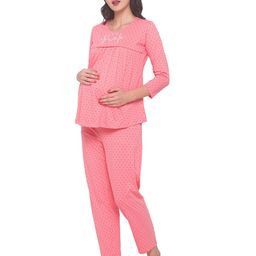 av2 Printed Maternity Top & Pyjama Set image 2