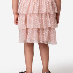 porsorte Micro Print Net Flared Skirt image 2
