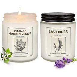 aromaticfables Pack Of 2 Round Shaped Scented Jar Candle with Fruity Fragrance image 2