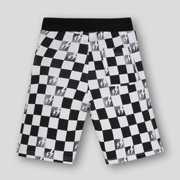 wotnot by azorte Boys Checked Regular Fit Flat-Front Shorts image 2