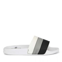 sringam Striped Slides with Synthetic upper image 2
