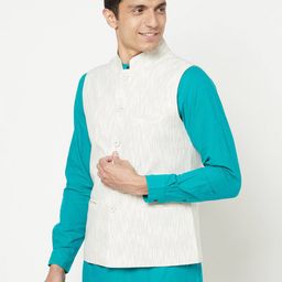 fabindia Abstract Print Nehru jacket image 2