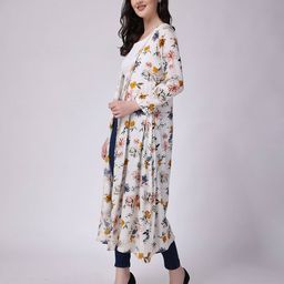cation Floral Print Front-Open Shrug image 2