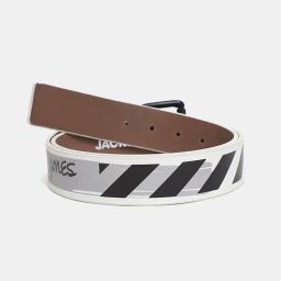 jack & jones Typographic Print Belt with Tang-Buckle Closure image 2