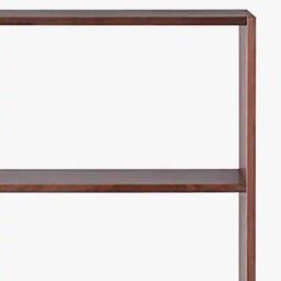 muji Stacking Shelf Wide Type with Additional 2 Walnut Shelves image 2