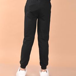 lilpicks Boys Typographic Print Joggers with Insert Pockets image 3