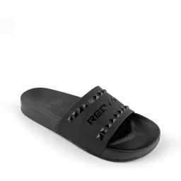 red tape Open-Toe Slip-On Flat Slides image 3