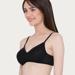 clovia Padded Lace Full-Coverage Non-Wired T-Shirt Bra image 3