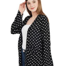 aditi wasan Polka-Dot Open-Front Shrug image 3
