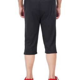 feel track Textured 3/4th Shorts with Insert Pockets image 3