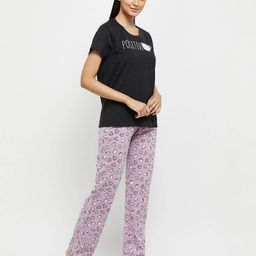 max Typographic Print T-shirt & Pyjamas Set image 3