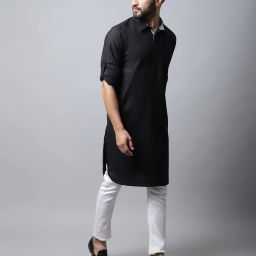 even Long Kurta with Patch Pocket image 3