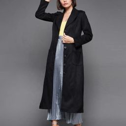 miss chase Long Coat with Button Closure image 3