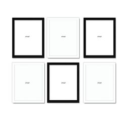 random Set of 6 Rectangular Synthetic Photo Frame 8''x10'' image 3
