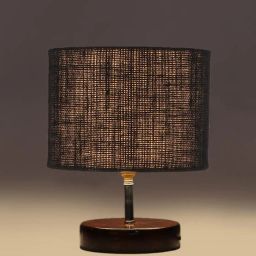 devansh Wooden Base Lighting Table Lamp with Shade image 3