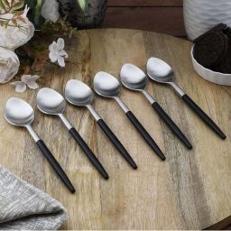 vareesha Set of 6 Tea Spoons with Matt Finish Handle image 3