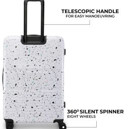 nasher miles Men Printed Trolley Bag with Number Lock image 3