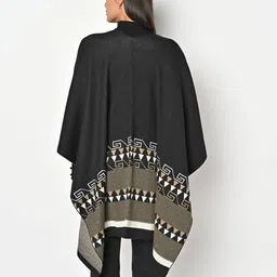 american eye Geometric-Knit Open-Front Shrug image 3