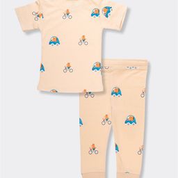 orange sugar Printed Top & Pyjamas Set image 3