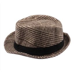 the tie hub Checked Wool Cap with Contrast Taping image 3