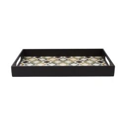 market 99 Block-Print Tray with Handle image 3