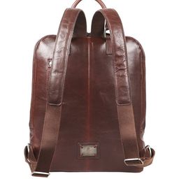 hidesign Logo Embossed Backpack with Adjustable Straps image 3