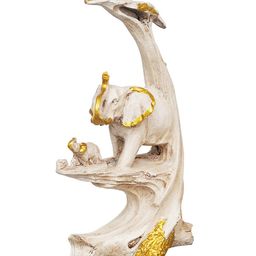 ecraftindia Set of 2 Elephant Decorative Showpiece image 3