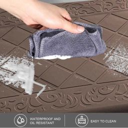 luxehome international Geometric Pattern Anti-Skid Door Mat image 3