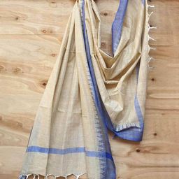 molcha by babita singh Handloom Dupatta with Fringes image 3