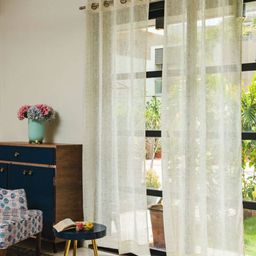 urban space Set of 2 Window Curtains with Tieback and Eyelets image 3