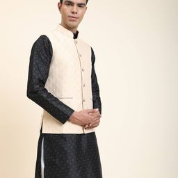 aany's culture Men Nehru Jacket with Welt Pockets image 3