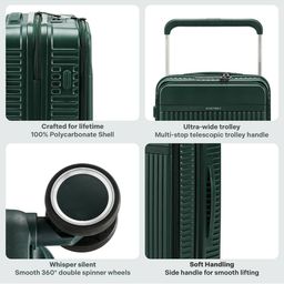 assembly Hard Body Trolley Bag with TSA Lock image 3
