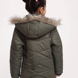 vero amore Zip Closure Puffer Jacket with Faux Feather image 3