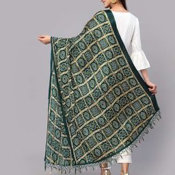 stylum Bandhani Print Dupatta with Tassels image 3