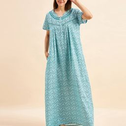 sweet dreams Leaf Print Nightie with Insert Pocket image 3