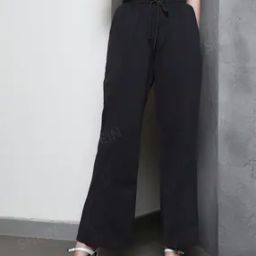 Shein Full Length High Rise Pintuck Flared Pants with Pockets-image-16
