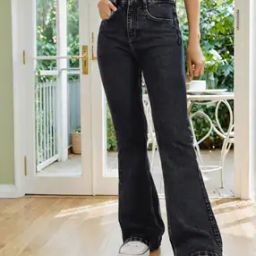 Shein Full Length Stone Wash Jeans with Pockets-image-74