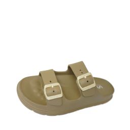 doubleu Men Printed Round-Toe Multi-Strap Slides image 3