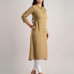 mauka A-line Kurta with insert Pockets image 3