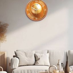 random Printed Round Analog Wall Clock image 3