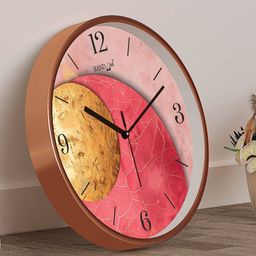 random Printed Round Analog Wall Clock image 3