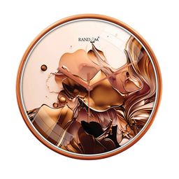 random Printed Round Analog Wall Clock image 3