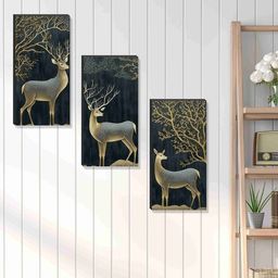 saf Set of 3 Printed Modern Wall Art Paintings image 3