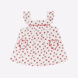 h by hamleys Strawberry Print Top with Checked Shorts image 3