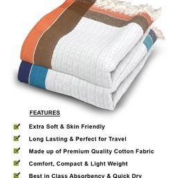 athom living Set of 2 Lightweight High-Absorbant Bath Towel image 3