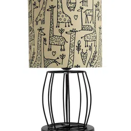 homesake Table Lamp Wire Cage Base with Shade image 3