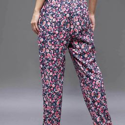 miss chase Paisley Print Pyjamas with Drawstring Waist image 3