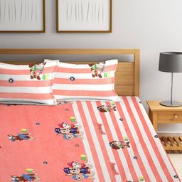 klotthe Set of 2 210 TC Printed King-Size Bedsheet with Pillow Covers image 3