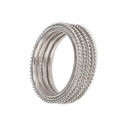 oomph Set of 4 Silver-Plated Bangles image 3